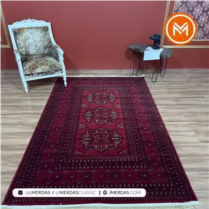فرش گبه کد 5151 زمینه لاکی