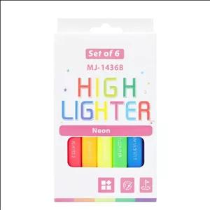 ماژیک فسفری(هایلایتر) دوسر قلمی 6 رنگ مکعبی کد 1375