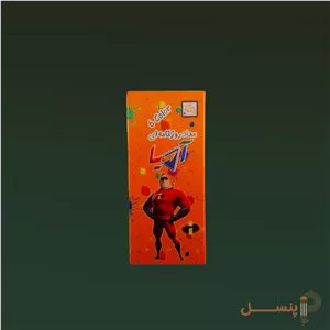 مداد رنگی کوتاه 6 رنگ تخت مقوایی  آسیا