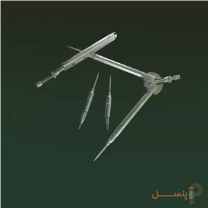 پرگار فلزی ساده