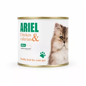 کنسرو های ۴۰۰ گرمی ARIEL مرغ و سنبل طیب