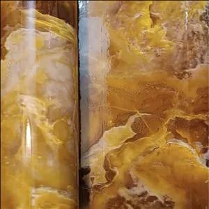 برچسب کابینت طرح سنگ قهوه ای عسلی هایگلاس - 3514