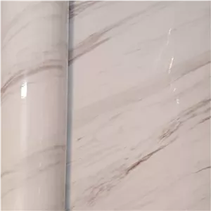 برچسب کابینت طرح سنگ های گلاس سفید رگه شیر کاکائو - 3509