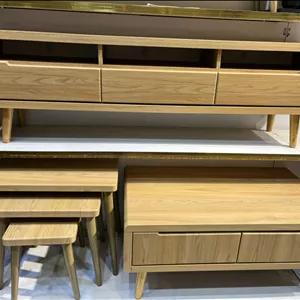 ست میزتلویزیون و‌جلومبلی مدل ماهور رنگ چوب