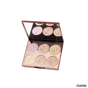 پالت هایلایتر FU4102 فیوچر میکاپFuture Makeup 6 Color Highlighter Palette FU4102