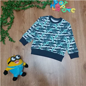 بلوز یقه گرد سلانیک پسرانه سایز 2 تا3 سال