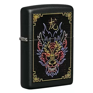 فندک‌زیپو مدل 49396 218 NEON DRAGON DESIGN