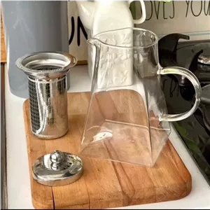 قوری پیرکس کف مربعی 550 میل برند ناتالی