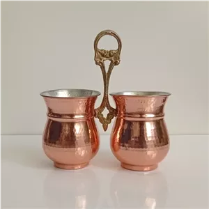 جا قاشقی مسی چکش کاری نانو شده زنجانیها با کیفیت عالی