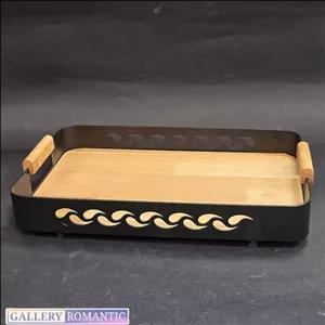 سینی چوب و فلز یونیک طرح کنگره کد 2950(پس کرایه)