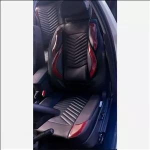 ست کامل روکش صندلی چرمی و پارچه ای برزنتی VIP خلبانی - مناسب دنا نصب آسان و قابل  شست و شو