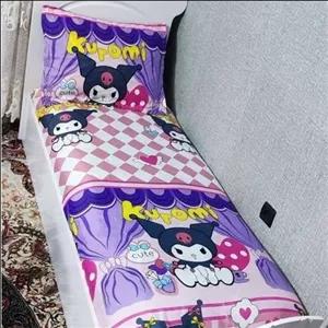 روتختی یک نفره کرومی روتختی kuromi روکش تشک دخترانه کرومی