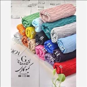 شال پلیسه زارا منگولدار رنگبندی