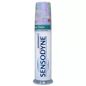 خمیر دندان پمپی سنسوداین ضد پوسیدگی مدل Deep Clean حجم 100 میل واردات قانونی ارسال از منطقه آزاد ارس