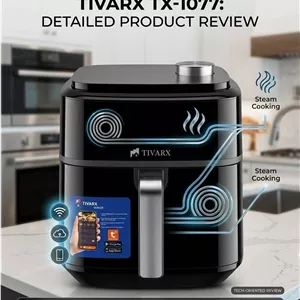 سرخ کن دو المنت بخارپز تیوارکس مدل TX-1077