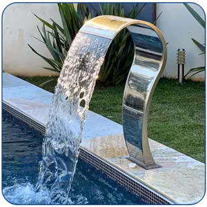 نازل استخری کرتین استیل طرح کبری سایز 40*30