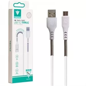 کابل تایپ سی فست شارژ 3.1 آمپر تکنیکس CBL-829-C طول 1 متر