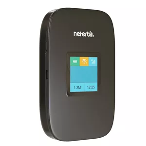 مودم همراه 4G LTE نتربیت مدل NWR-945X با باتری 3000 میلی‌آمپر ساعت، پشتیبانی از Wi-Fi 6، سرعت دانلود تا 150 مگابیت بر ثانیه، اتصال بیش از 10 کاربر و فایروال NAT