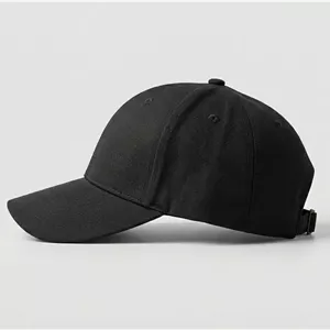 کلاه کپ کتان مشکی ساده (مدلk3501)