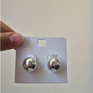 گوشواره زنانه مینیمال گردالی سیلور