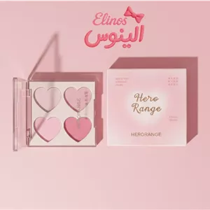 پلت رژگونه قلبی ۴ رنگ پرنسسی HERORANGE