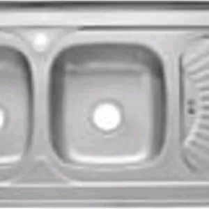 سینک استیل دو لگن کد 112 Aero آریس تپس