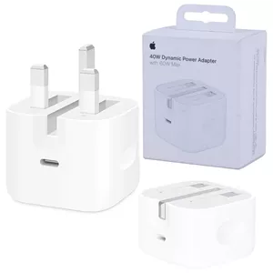 شارژر 40 وات ۳ پین اپل ( اصل شرکتی ) | Apple 40W Dynamic Power Adapter