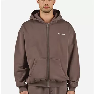 سویشرت بیسیک اورسایز قهوه ای پگادور PEGADOR