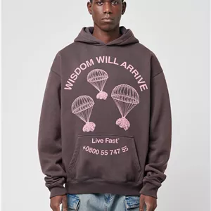 هودی اورسایز جلوچاپ رنگ بنفش سنگشور لیوفست LFDY