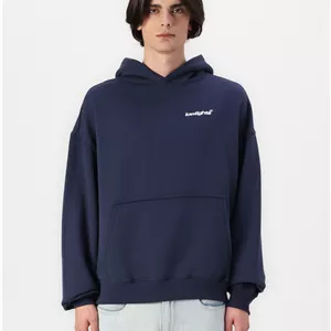 هودی بیسیک لوگو گلدوزی رنگ سرمه ای لولایتز LOWLIGHTS