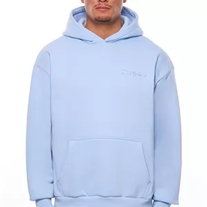 هودی بیسیک اورسایز گرم بالا رنگ بیبی بلو دراپسایز DROPSIZE