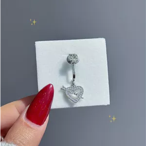 پیرسینگ فیک ناف قلب و تیر