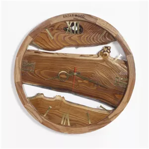 ساعت چوبی روستیک - دیواری