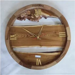 ساعت چوبی دیواری - روستیک