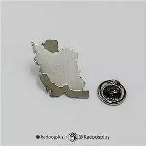 بج سینه نقشه ایران نقره ای