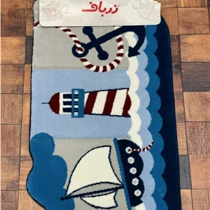 پادری فرش زرباف طرح ملوان آبی پسر