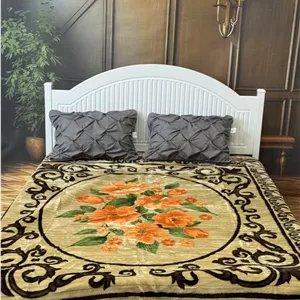 پتو دو نفره نرمینه مدل نسیم طرح 51 - زمستانه و ضخیم (230×200)
