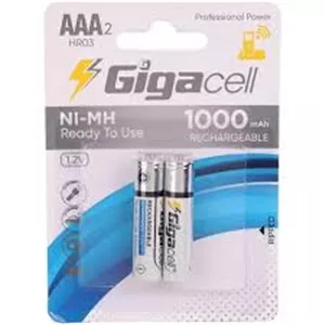 باطری نیم قلم شارژِی۱۰۰۰ GIGACELL