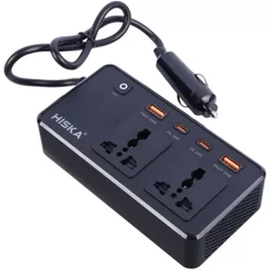 مبدل برق و شارژرفندکی 200W هیسکا مدل Hiska CH-5519