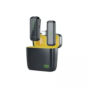 میکروفون بی‌سیم گرین لاین مدل GM-65X با تاخیر پایین مناسب درگاه تایپ سی