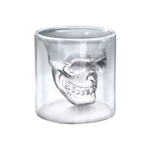 لیوان مدل دوجداره طرح جمجمه 9*9