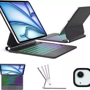 مجیک کیبورد مگنتی آیپد ایر 13 اینچ2024.M2 مدل P12  اورجینال امازون المان