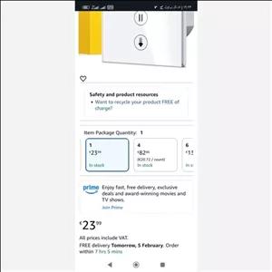 کلید هوشمند کرکره غلنکی تایمر دار برندAllevol پنل لمسی. کنترل صوتی الکساAmazon گوگل هوم اورجینال امازون المان