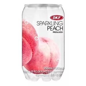 آب گازدار با طعم هلو او کی اف 350 میل OKF