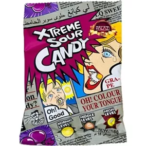 آبنبات فوق ترش xtreme sour candy طعم انگور