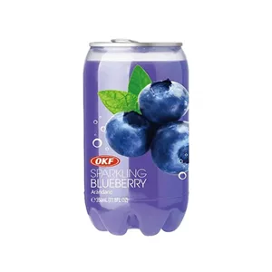 ب گازدار 350 ml بلوبری او کی اف sparkling blueberry lite OKF