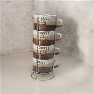 شات 4 عددی استند دار طرح .کافی2. Coffee