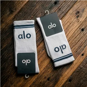 جوراب ساق بلند الو .alo.سفید.