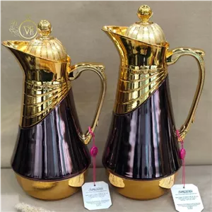 فلاسک دو قلو مصری اکلیلی بنفش