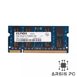 رم لپ‌تاپ DDR2 Elpida 2GB 6400 800MHzاستوک